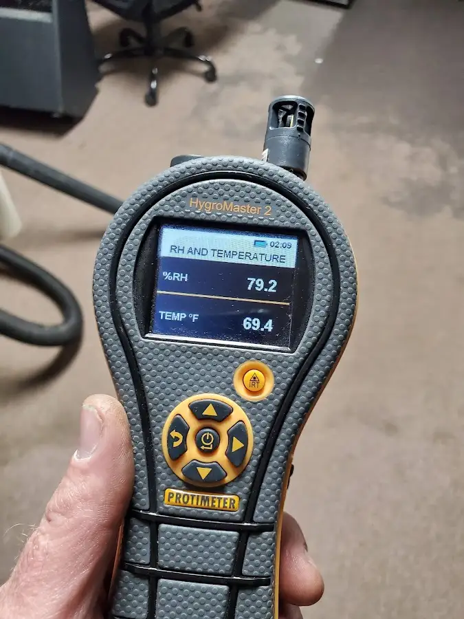 Moisture meter humidity assessment for Fire & Smoke Damage Restoration in Parkland